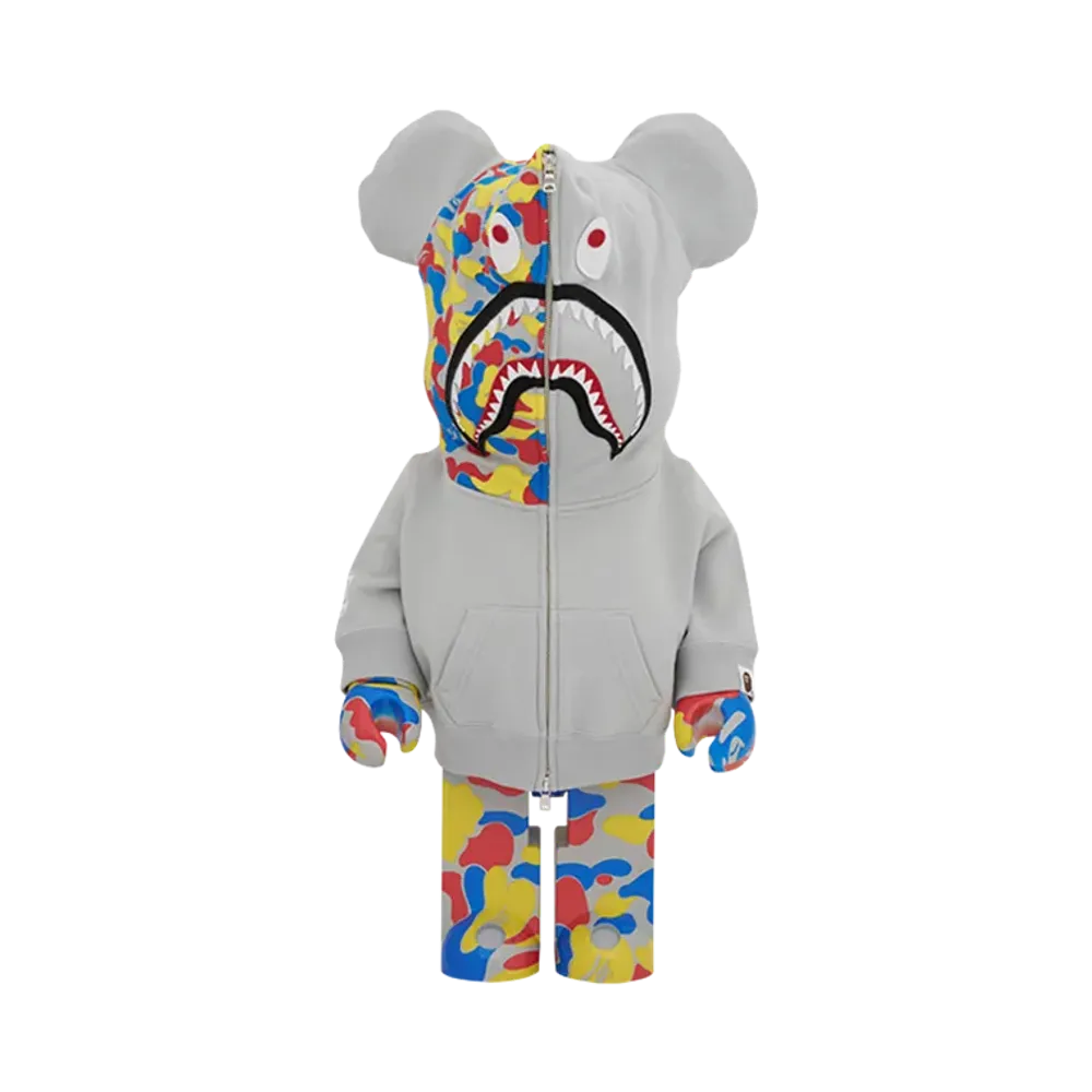 MEDICOM TOY "BEARBRICK" Bearbrick Bape Camo Shark Mct 30Th Anniversary 1000%