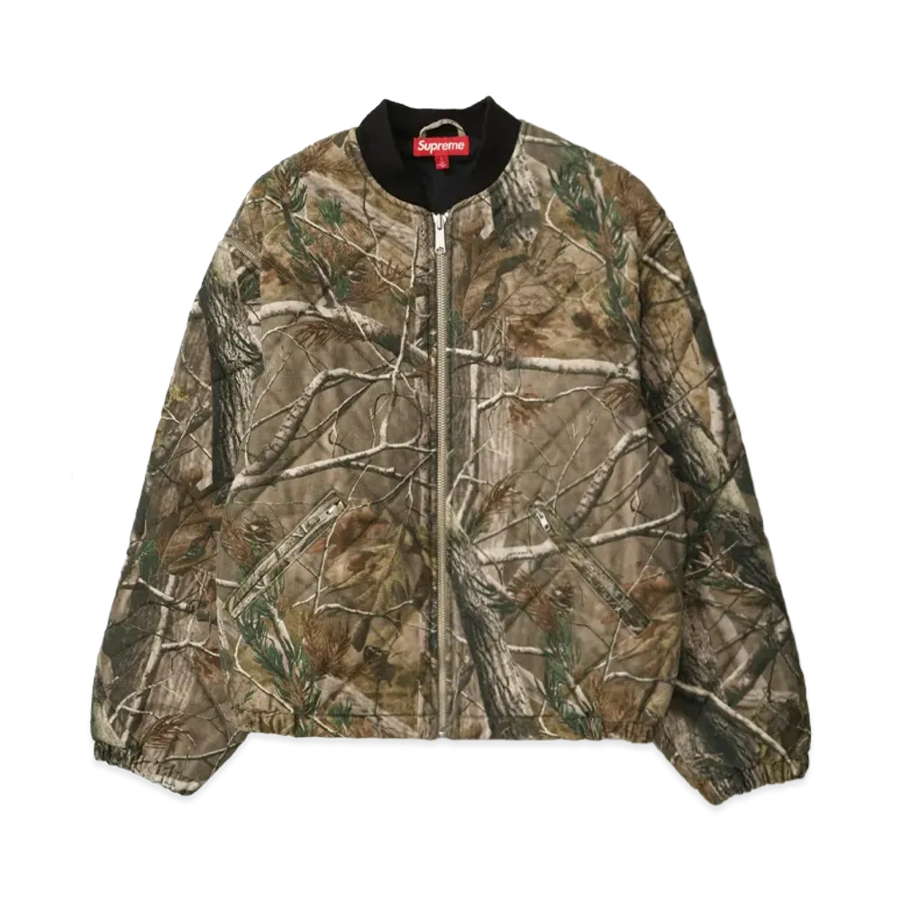 Supreme Zip-Off Sleeve Quilted Bomber Jacket "Realtree AP Camo"