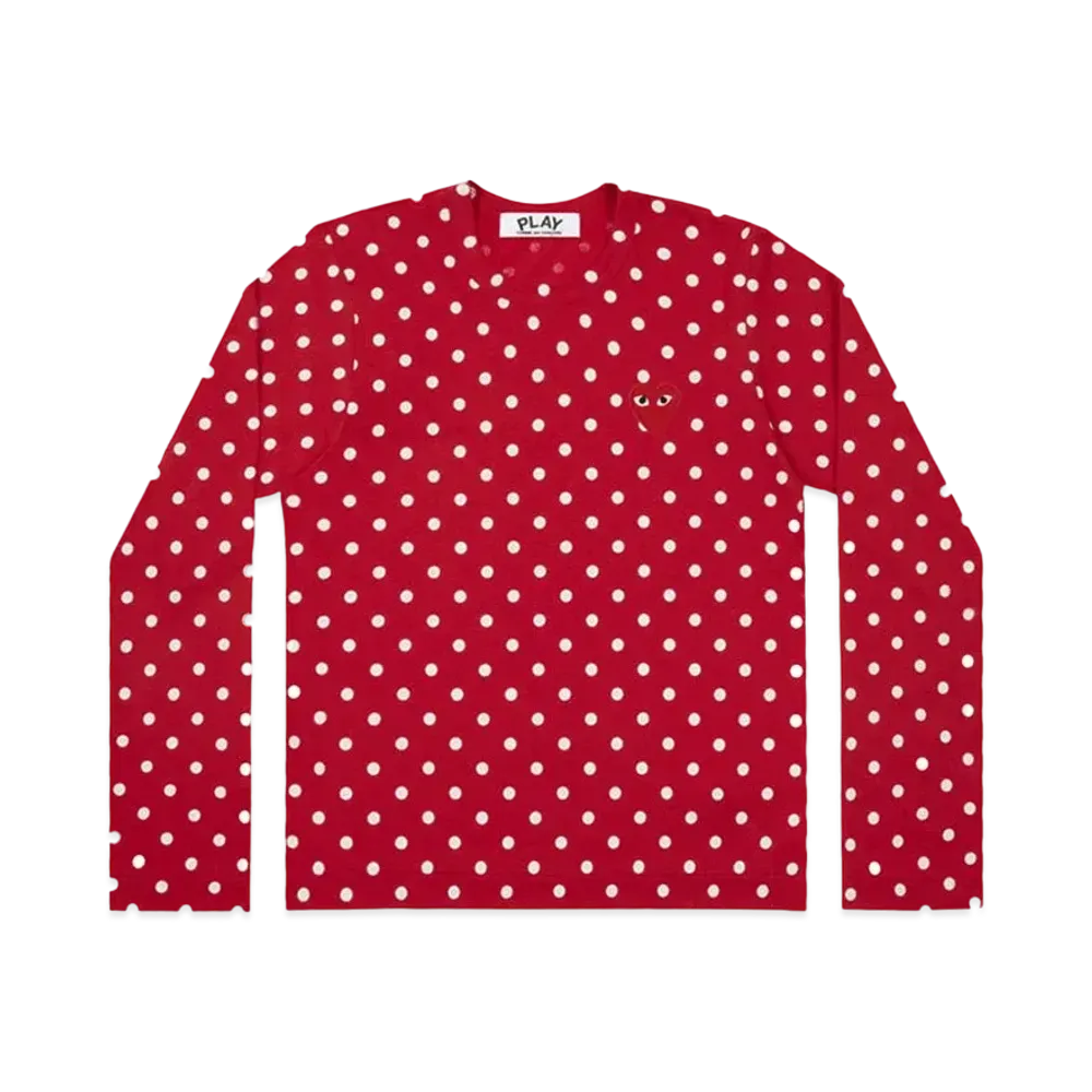 PLAY COMME des GARCONS Polka Dot T-Shirt Mens "Red/White"