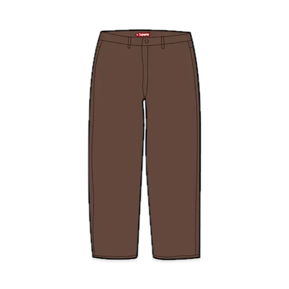 シュプリーム チノー パンツ "ブラウン"(22 FW)