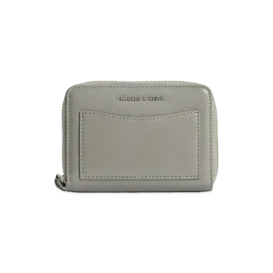 CHARLES & KEITH Zyria Zip Around Wallet "Grey"