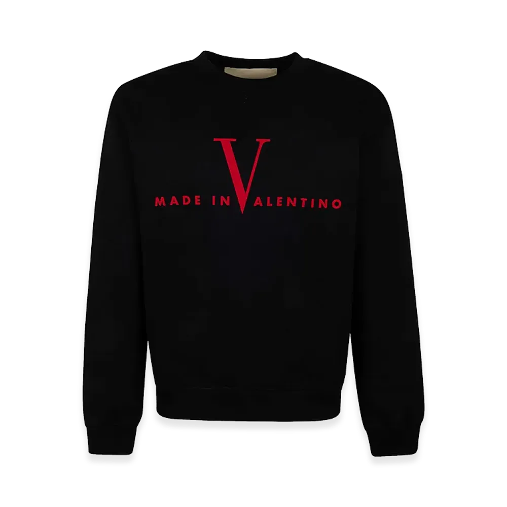 Valentino Jersey Felpa,Reg,Pr. Cotton Sweatshirt "Black"