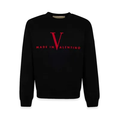 Valentino Jersey Felpa,Reg,Pr. Cotton Sweatshirt "Black"