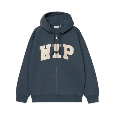 Carhartt WIP Hooded Wip Sweat Jacket "Dusky Blue(Stone Washed)"