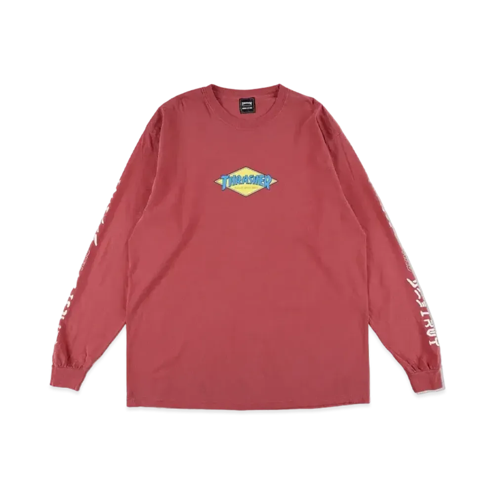 WIND AND SEA x THRASHER L/S Tee 1 "Crimson"