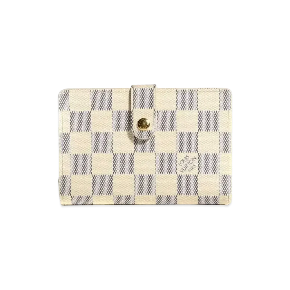 Louis Vuitton Damier Azur French Purse Wallet "White"