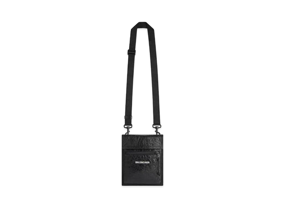 BALENCIAGA Explorer Small Pouch With Strap "Black"