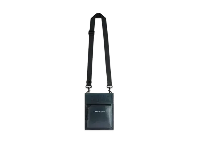 BALENCIAGA Explorer Small Pouch With Strap "Dark Blue"