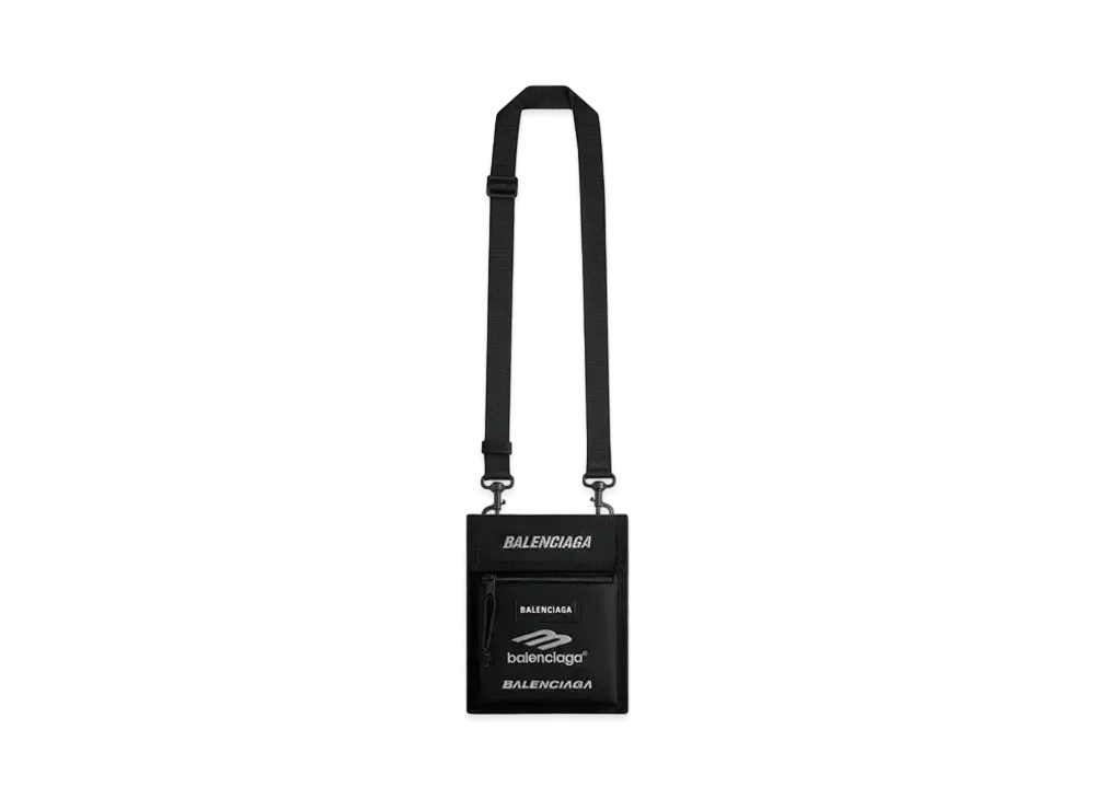 BALENCIAGA Explorer Small Pouch With Strap "Black"