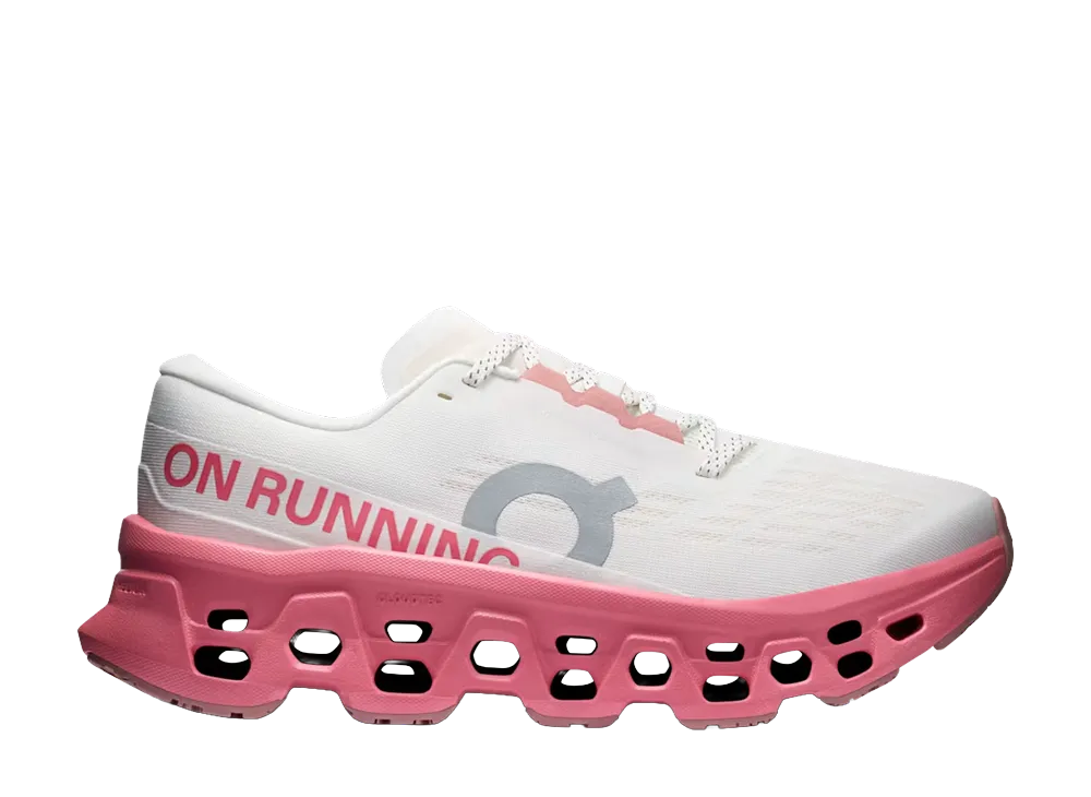 On Women's Cloudmonster 3 "Ivory/Camellia"