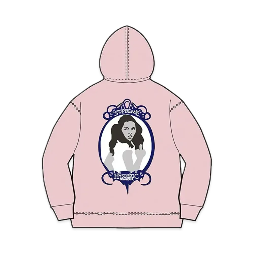 Supreme x HYSTERIC GLAMOUR Zip Up Hooded Sweatshirt "Pink"
