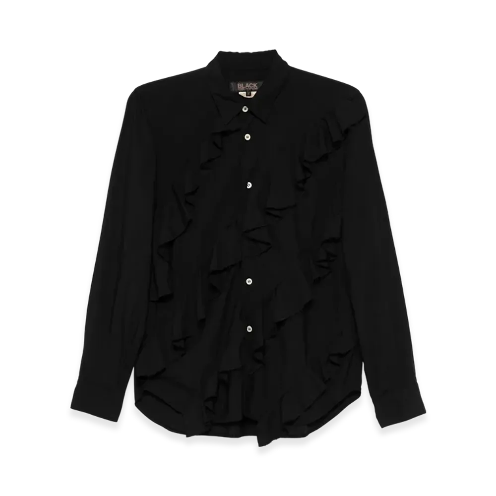 BLACK COMME des GARCONS Ruffle Blouse "Black"