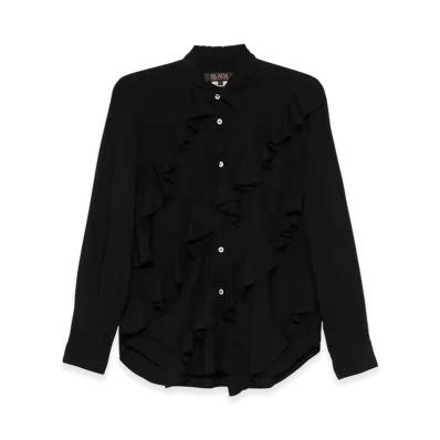 BLACK COMME des GARCONS Ruffle Blouse "Black"