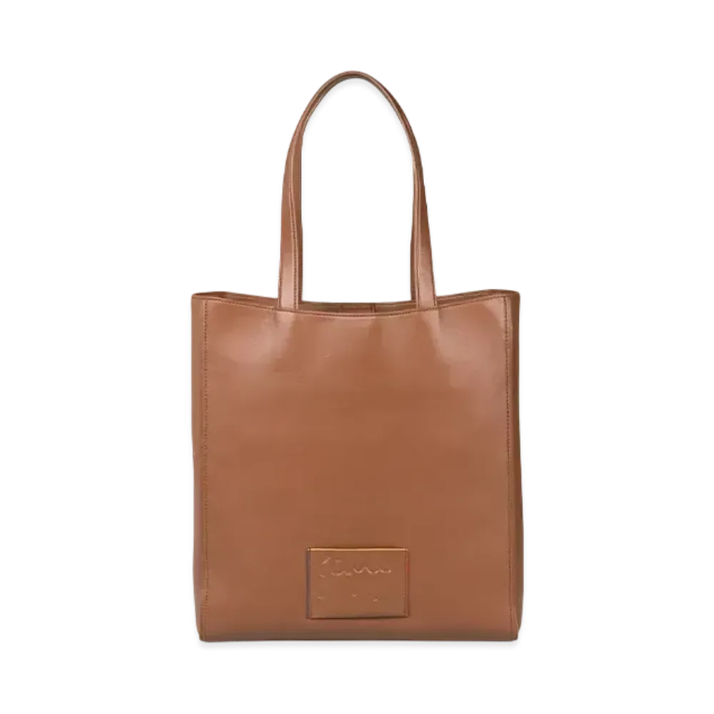 Paul Smith Branded Color Edge Tote Bag "Brown"
