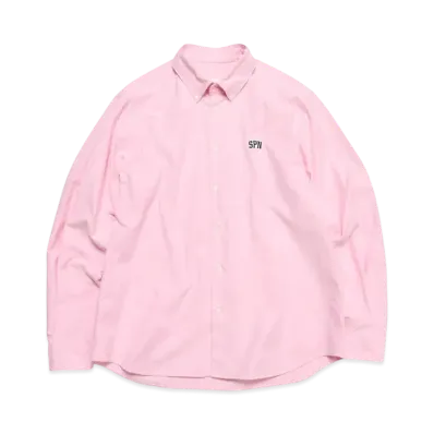 SOPHNET. SPN Wappen Regular Fit B.D Shirt "Pink"