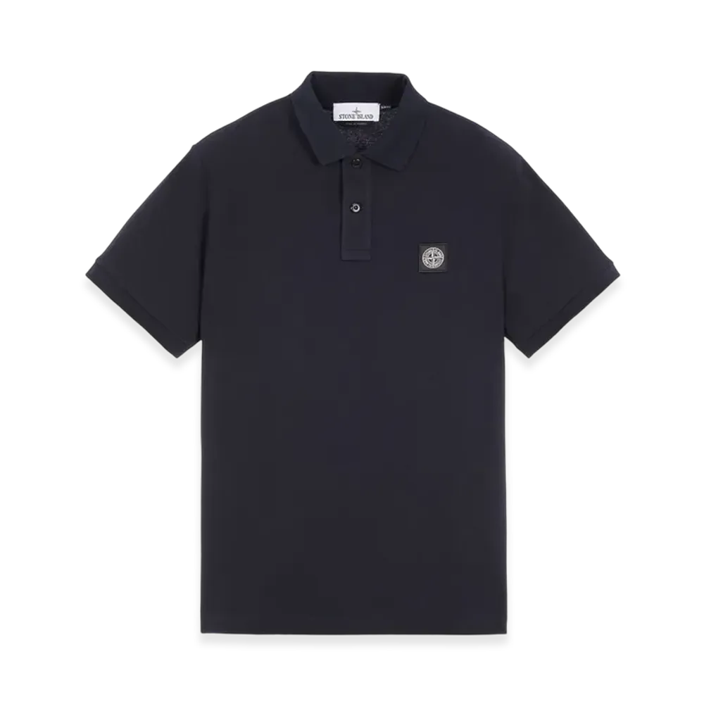 Stone Island 2SC17 Stretch Cotton Pique Polo Shirt - 23FW "Navy Blue"