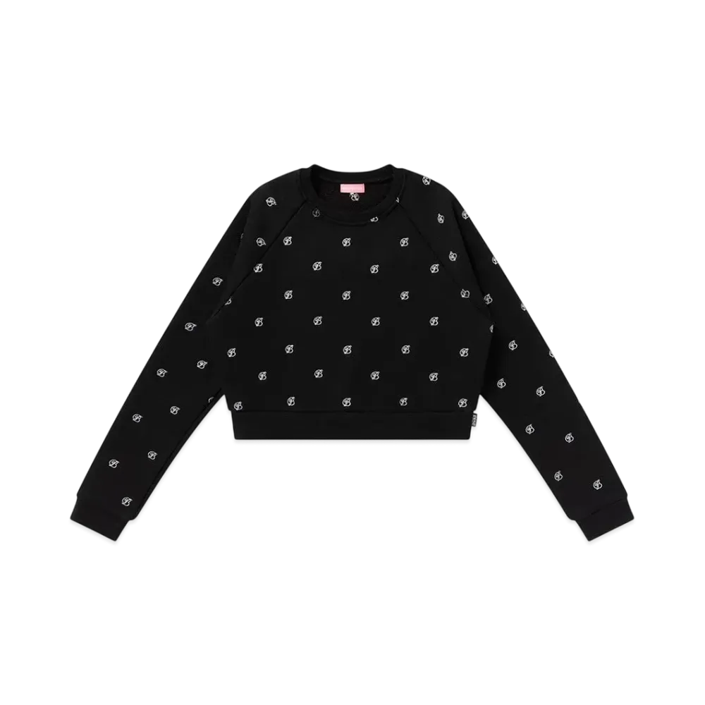 BlackEyePatch B Emblem Pattern Embroidered Crew Sweat "Black"