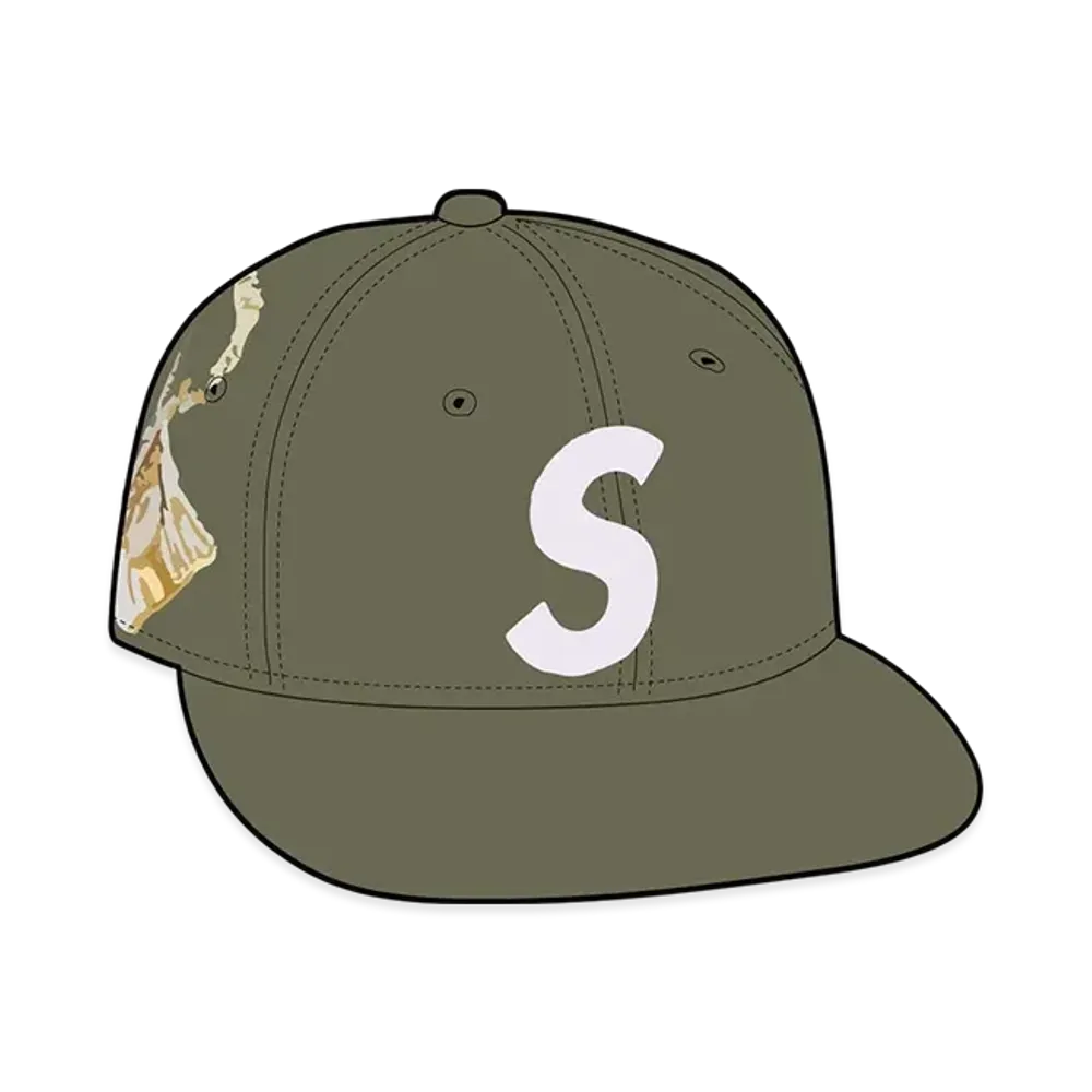 Supreme Jesus Piece S Logo New Era "Olive"