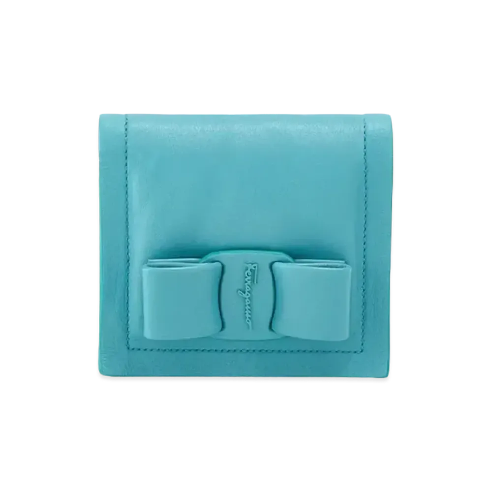 Salvatore Ferragamo Bi-Fold Wallet "Tyrone Turquoise"