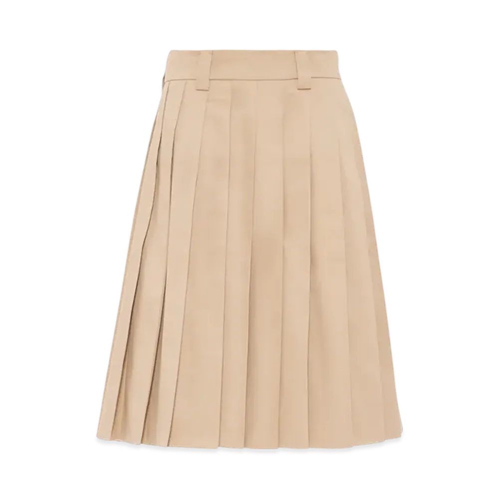 MIU MIU Women's Pleated Chino Skirt "Cord"