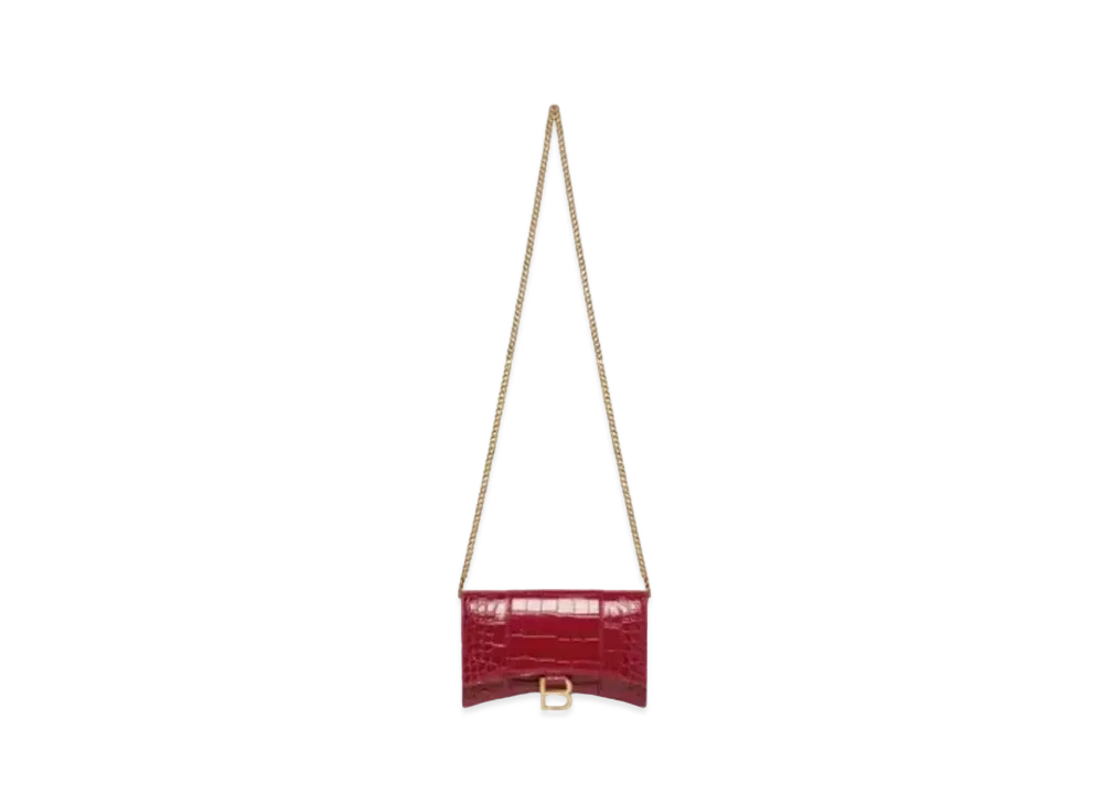 BALENCIAGA Hourglass Chain Mini Wallet