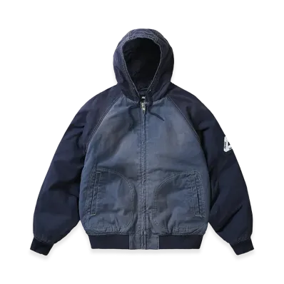PALACE 10 OZ Hooded Canvas Jacket "Navy Blue"