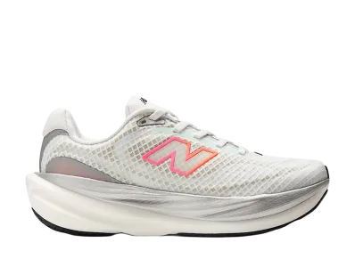 New Balance Women's 1080V15 Breathe "NB 103 White/Pink Heat/Tangerine Heat"