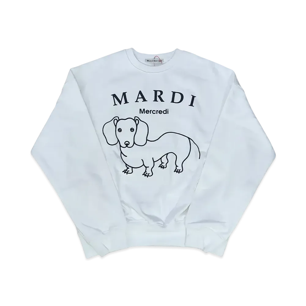 Mardi Mercredi Sweatshirt Ddanji Ch.06 "White Black"