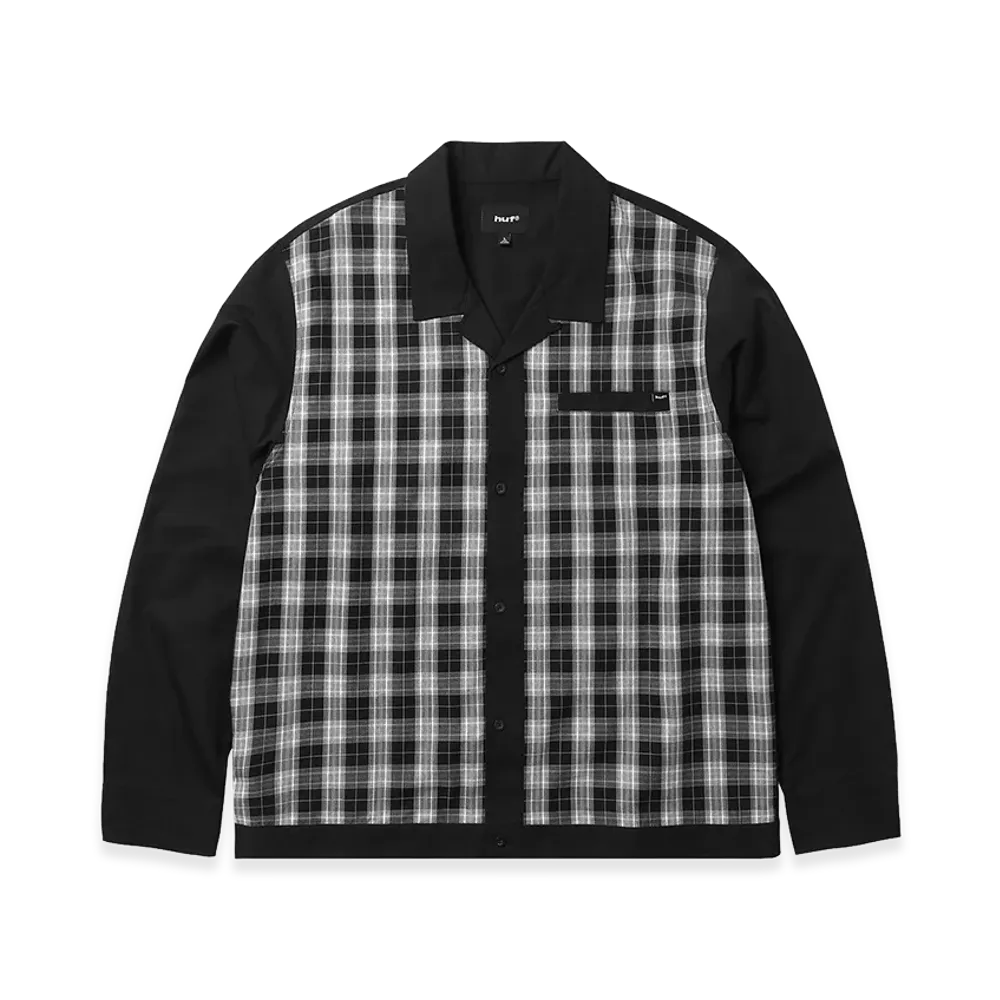 HUF Coolidge Plaid LS Shirt "Black"