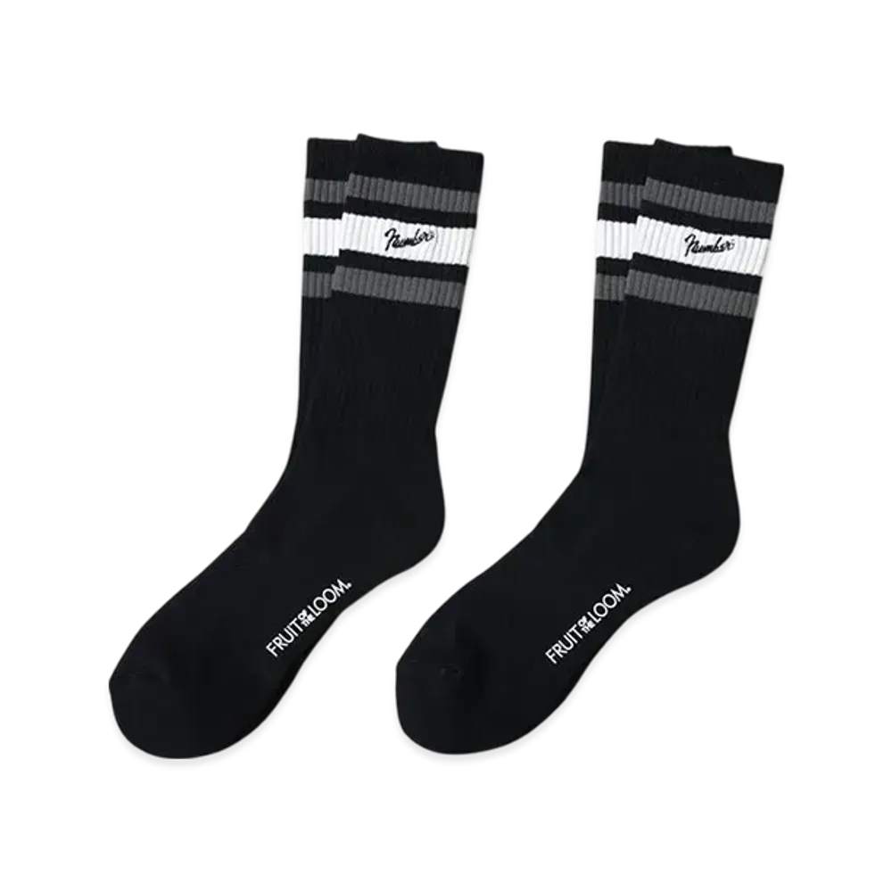 FRUIT OF THE LOOM x NUMBER (N)INE 2 Pack Socks "Black"