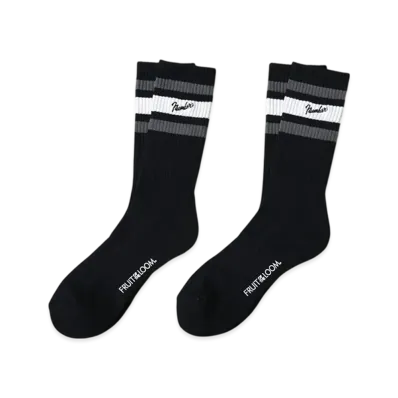 FRUIT OF THE LOOM x NUMBER (N)INE 2 Pack Socks "Black"