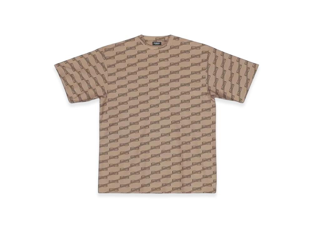 BALENCIAGA BB Monogram Swim T-Shirt "Beige"
