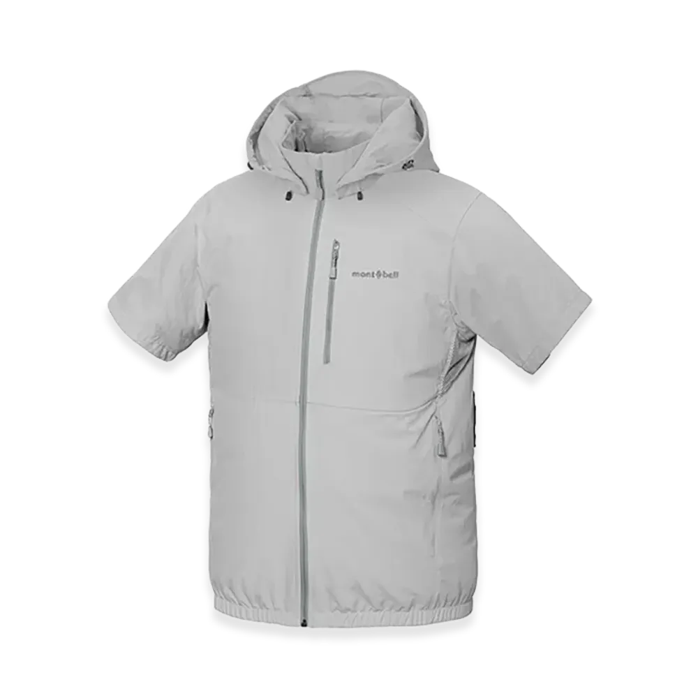 mont-bell Fan-Blow Short Sleeve Parka "Light Gray"