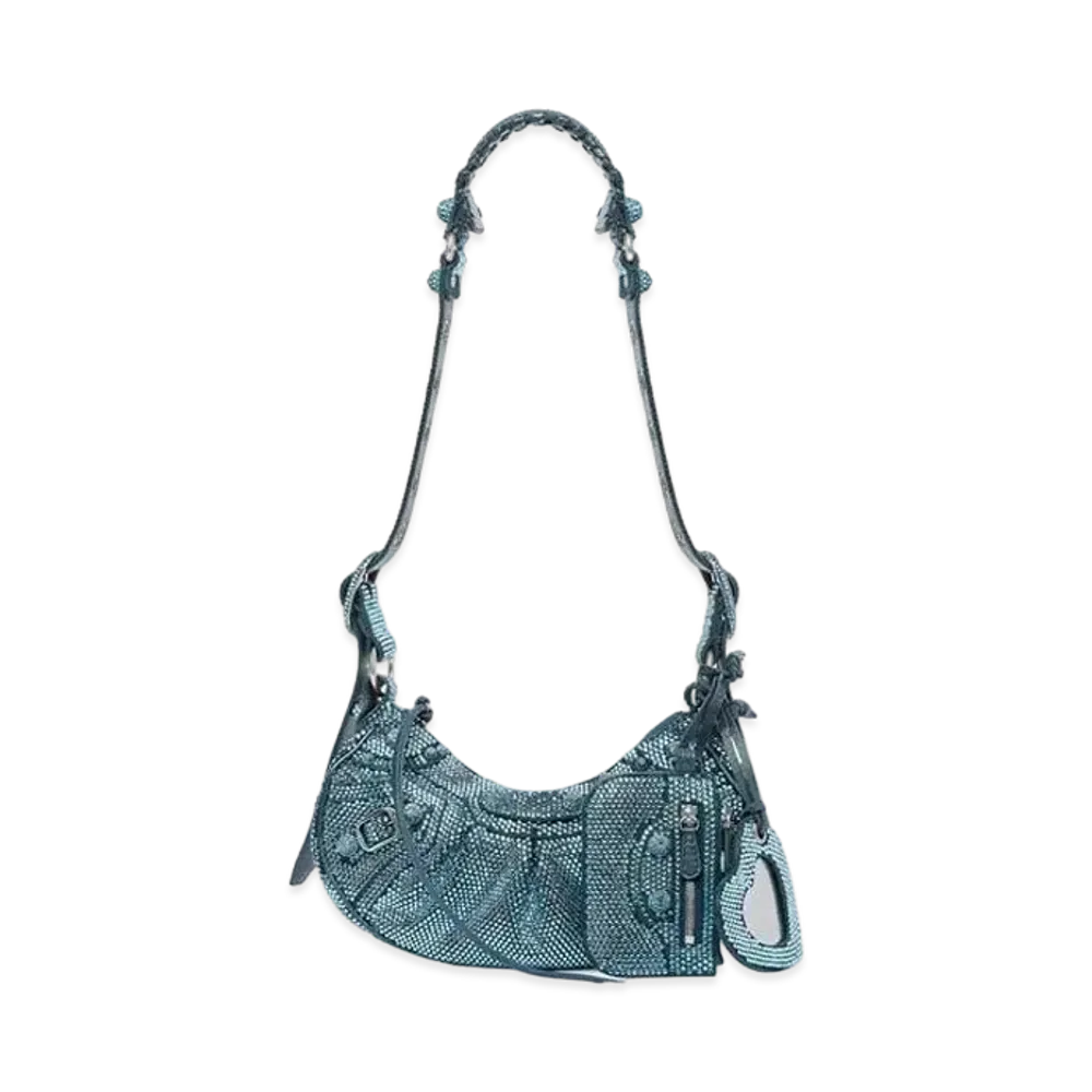 BALENCIAGA Le Cagole XS Shoulder Bag Line Stone "Indigo"