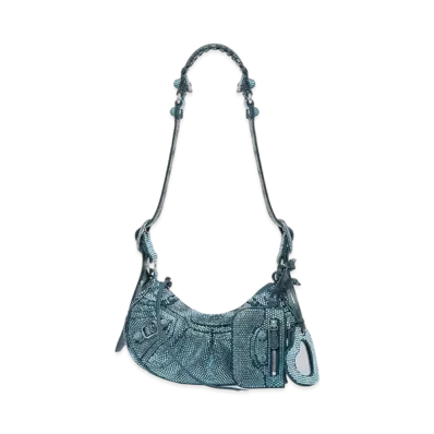 BALENCIAGA Le Cagole XS Shoulder Bag Line Stone "Indigo"