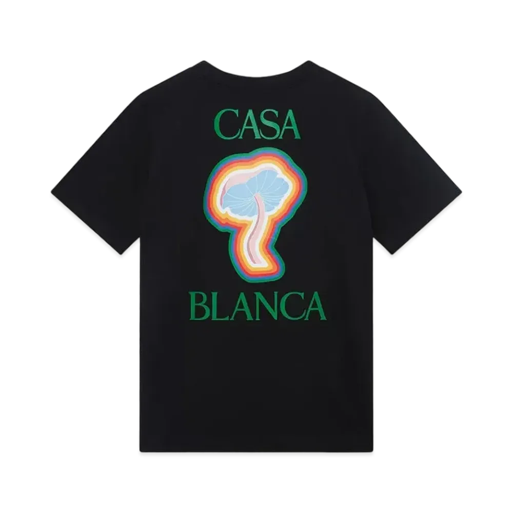 Casablanca Rainbow Mushroom T-Shirt "Black"