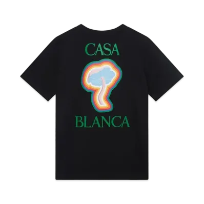 Casablanca Rainbow Mushroom T-Shirt "Black"