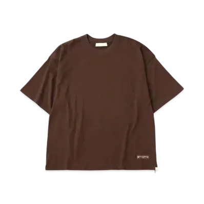 mastermind WORLD Boxy Cursive Logo Tee "Brown"