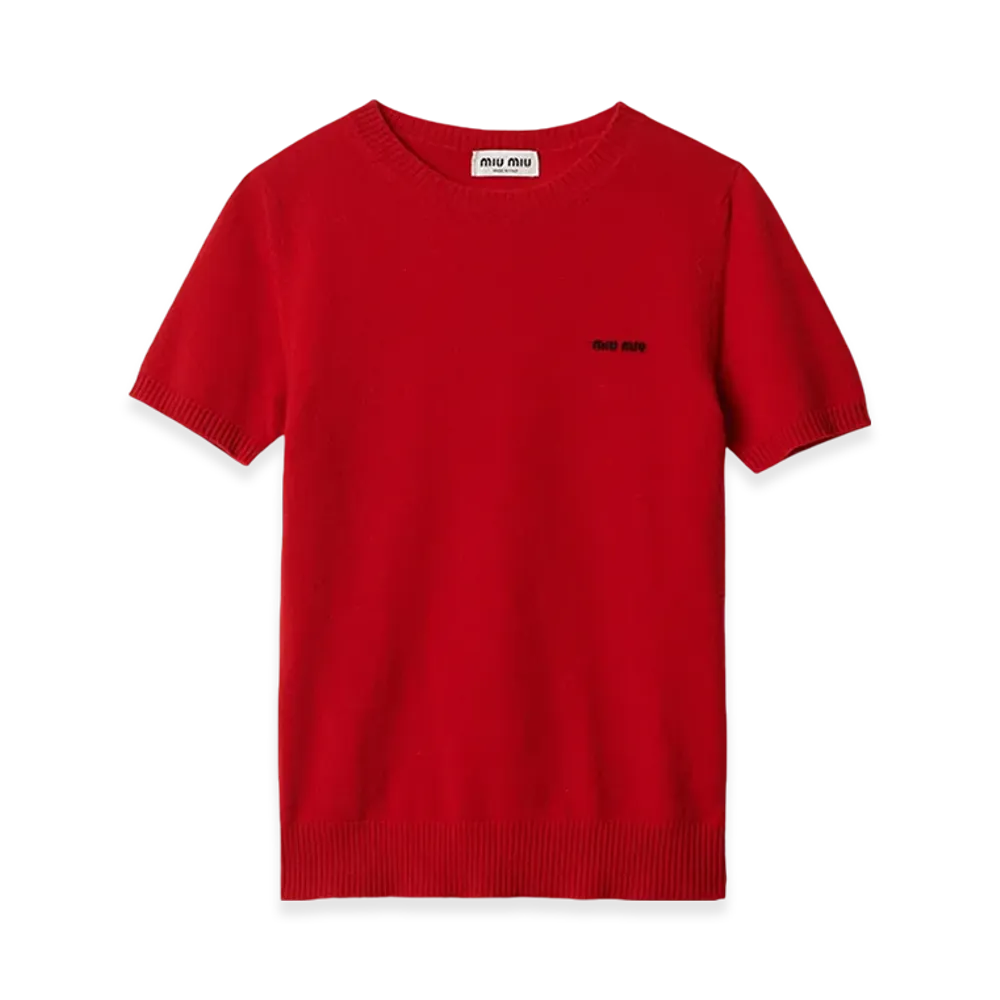 MIU MIU Women's Cashmere Sweater "Red"