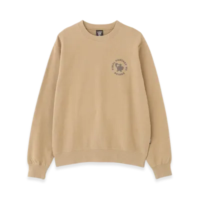 AVIREX x Final Fantasy VII Remake Crew Neck Sweat "Caitsith & Moogle" "Beige"