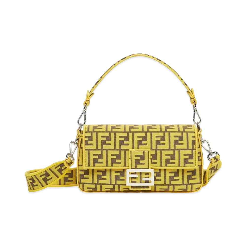 Fragment x FENDI Baguette FF Fabric Bag "Yellow"