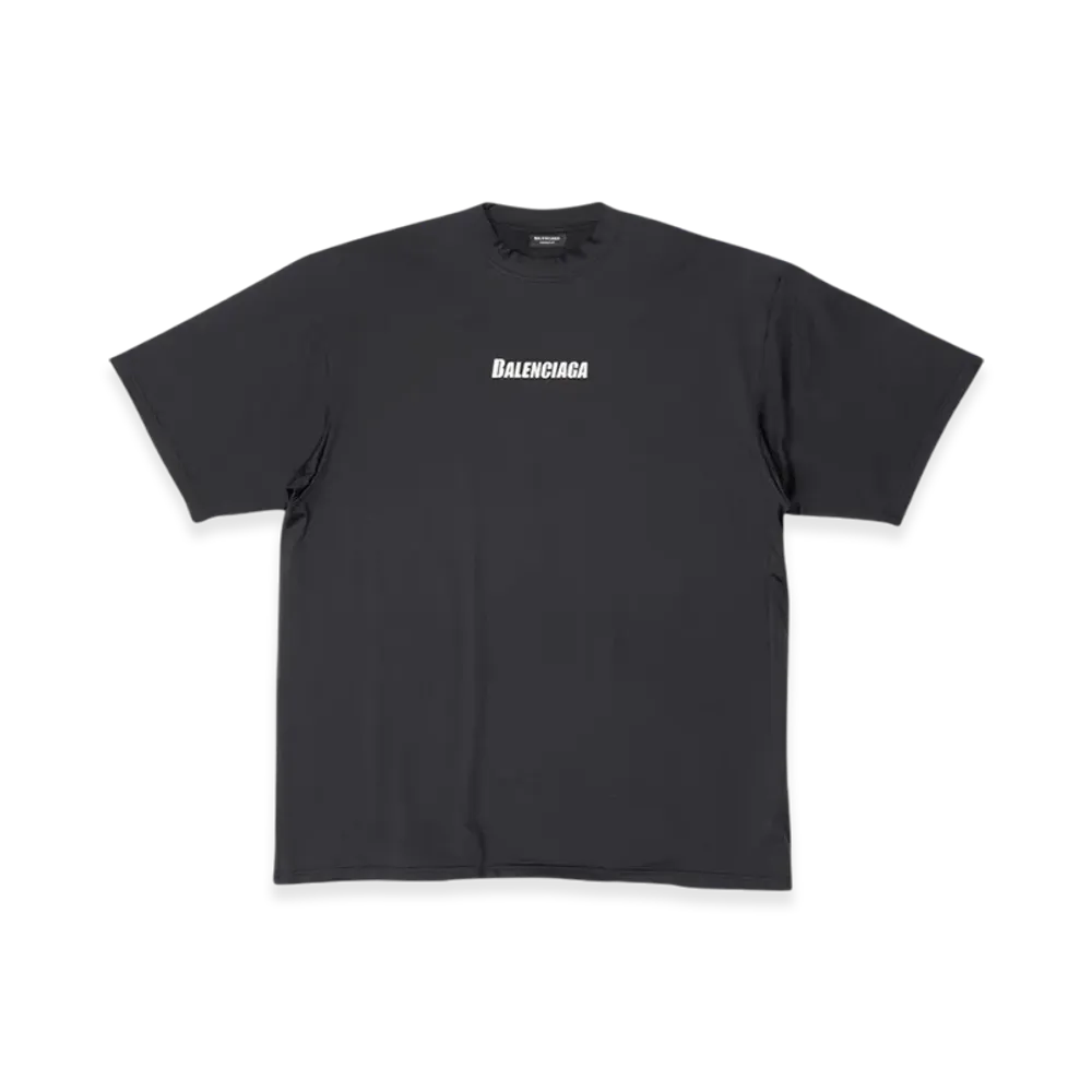 BALENCIAGA Technical Mesh Swim T-Shirt "Black"
