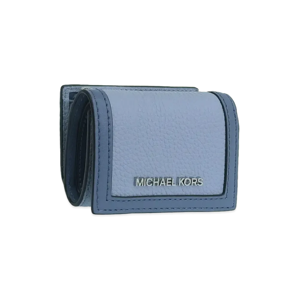 MICHAEL KORS Women's Jet Set Travel Trifold Wallet "Blue"
