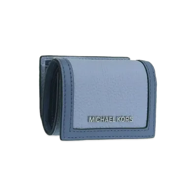 MICHAEL KORS Women's Jet Set Travel Trifold Wallet "Blue"