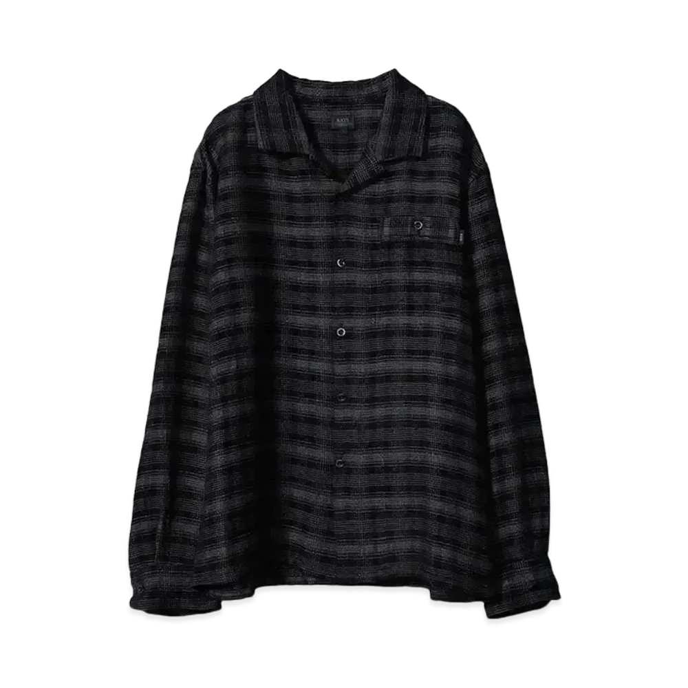RATS OMBRE CHECK SHIRT "BLACK"