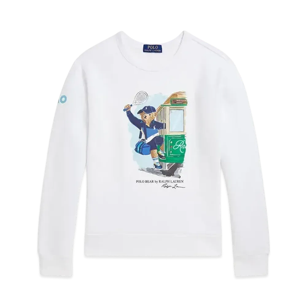 Polo Ralph Lauren x Australian Open Polo Bear Sweatshirt (Boys) "White"