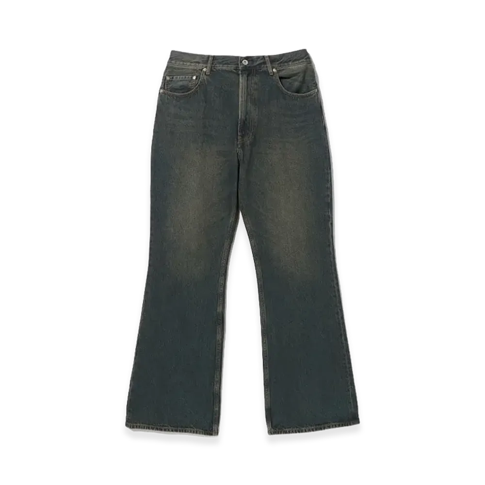 BEAMS FUTURE ARCHIVE Baggy Flare Denim "Durty Used"
