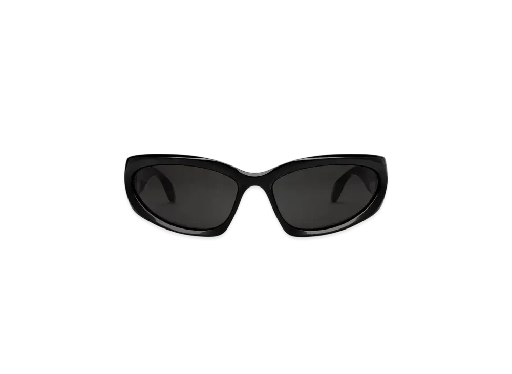 BALENCIAGA Swift Oval Sunglasses "Black"
