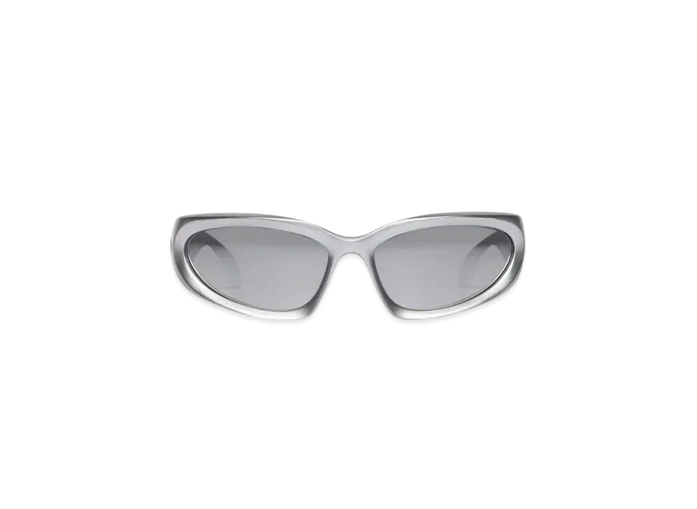 BALENCIAGA Swift Oval Sunglasses "Silver"