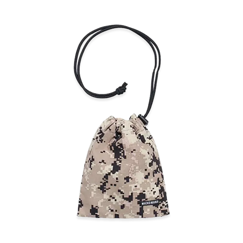 WACKO MARIA Digital Camo Drawstring Bag "Beige"